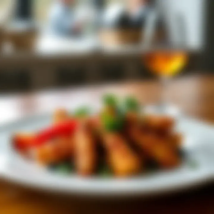 A beautifully plated dish showcasing the results of air frying with Ninja technology.