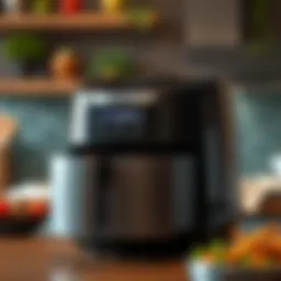Ninja air fryer model showcasing sleek design