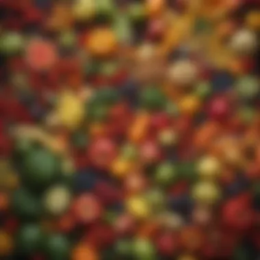 Diverse Produce Selection for Health Colorful assortment of fruits and vegetables