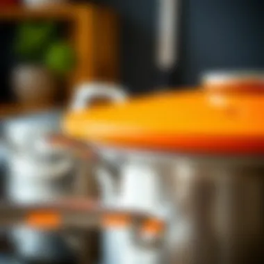 Close-up of pot lid holder materials emphasizing quality and durability