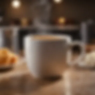 Ceramic Mug: Aesthetic and Functional Heat Retention A beautifully crafted ceramic mug with steam rising from it, showcasing its heat retention.