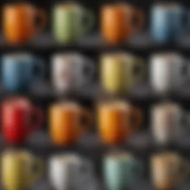Comparative Study of Mug Materials for Optimal Heat Preservation A selection of various mug materials, highlighting differences in thermal efficiency.