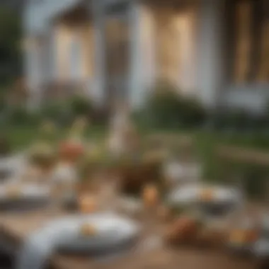 Charming Outdoor Decorations for Easter Dinner Charming decorations enhancing the alfresco dining experience