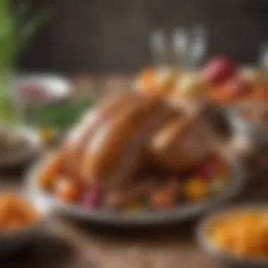 Vibrant Seasonal Ingredients for Easter Dinner Vibrant seasonal ingredients displayed for dinner