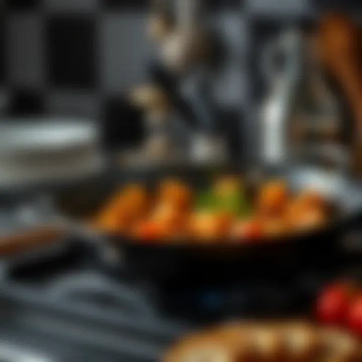 Essential Maintenance Tips for Longevity of Paella Pans A well-maintained paella pan with care tips visually represented