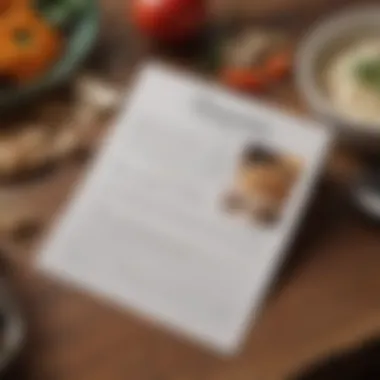 Custom Touch to Recipe Cards A close-up of a personalized recipe card with a heartfelt message.