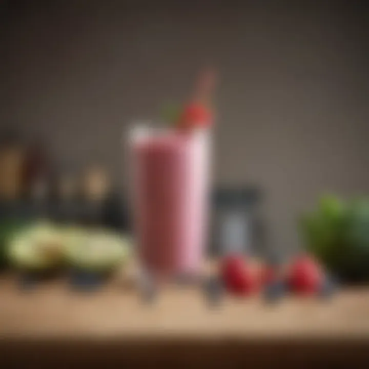 Smoothie blends in a high-quality blender