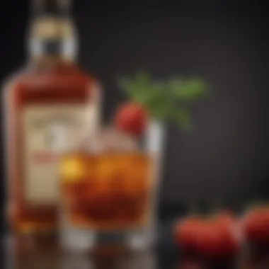 Rich Flavor of Scotch Whisky A close-up of Scotch whisky highlighting its rich flavor profile