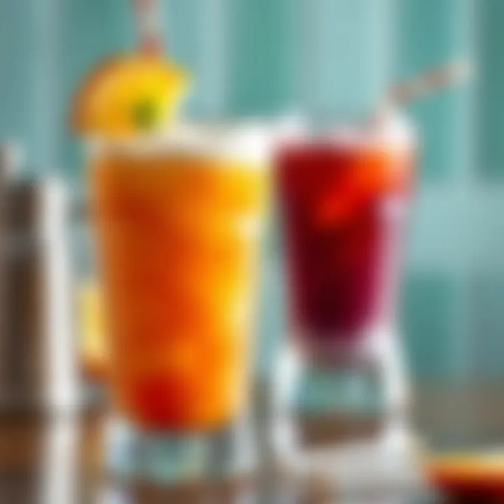 Close-up of a frozen drink blended to perfection