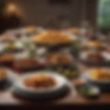 Dining Arrangement for Memorable Gatherings Inviting dining setup for a group gathering