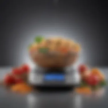 Versatility for Every Food Type Variety of foods weighed on smart diet scale