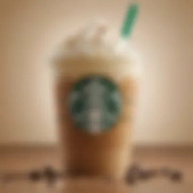 An infographic showcasing the nutritional value of Starbucks Light Frappuccino