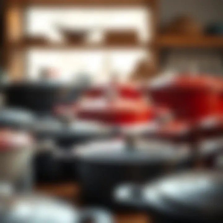 Assortment of Stove Dutch Ovens An assortment of stove Dutch ovens made from various materials