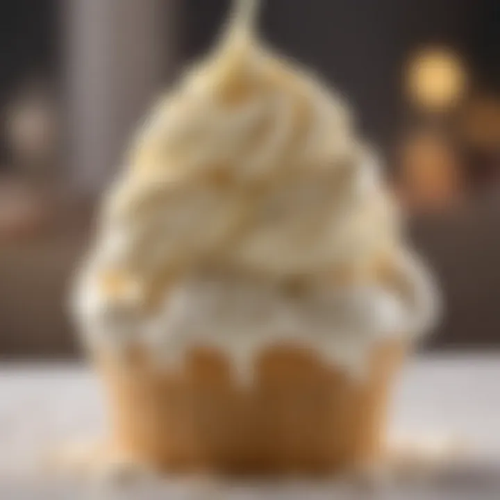 Close-up of a signature frozen custard treat.