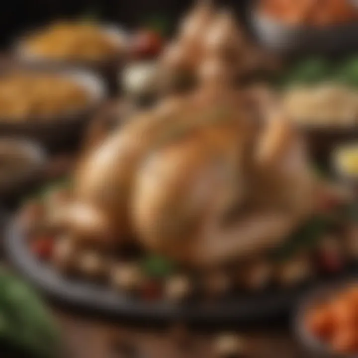 An array of fresh ingredients for stuffing chicken, showcasing vibrant herbs and spices.