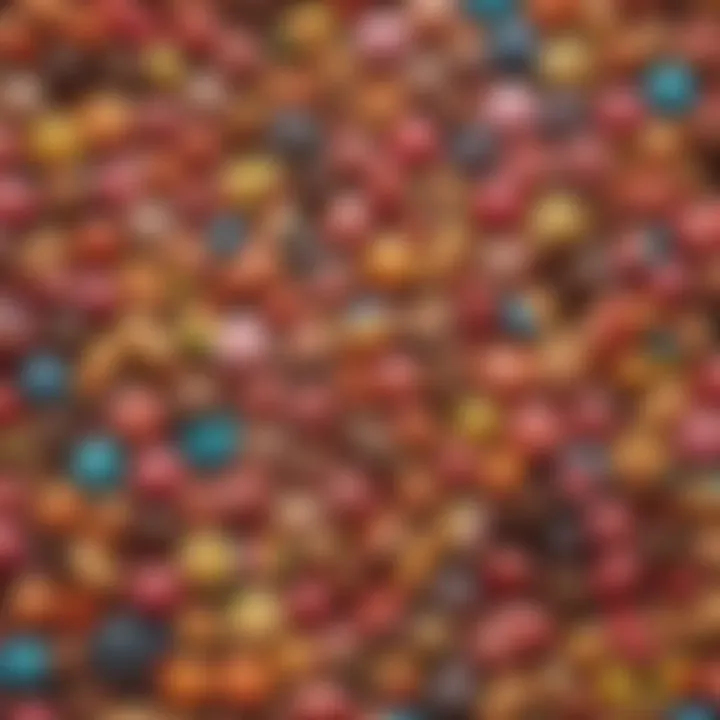 Assorted colorful sweets beautifully arranged for a birthday celebration