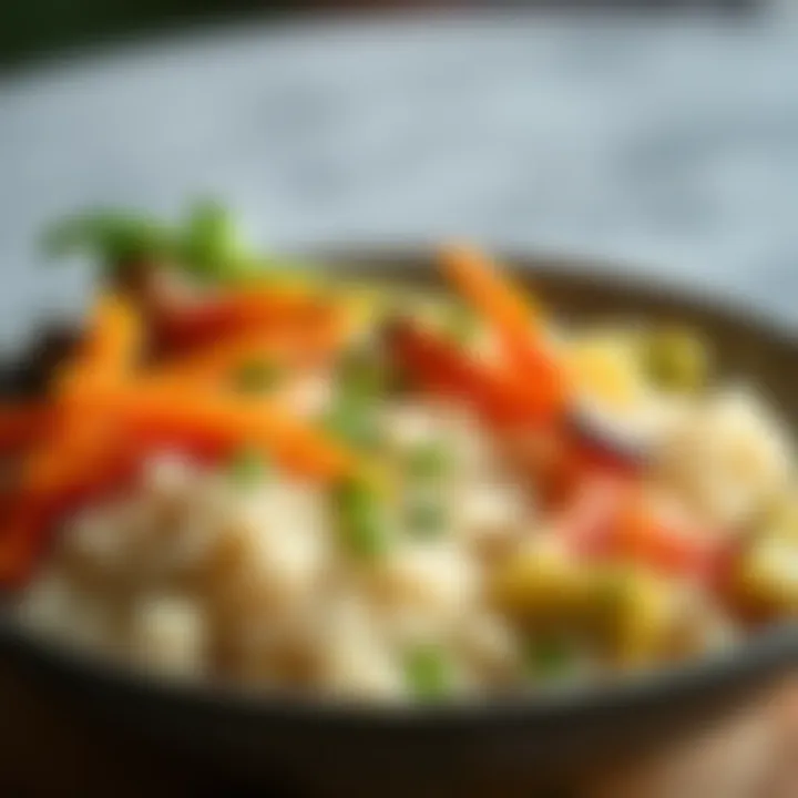 A plate of easily digestible rice and steamed vegetables