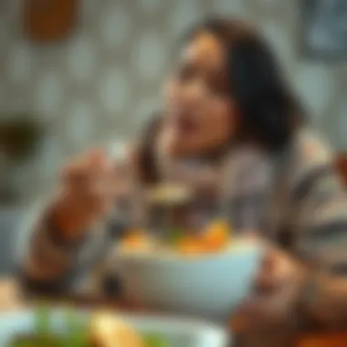 Nourishing Oat-Based Meal A person enjoying a nutritious oat-based meal, emphasizing health benefits.