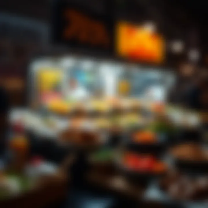 An array of diverse cuisine offerings from various food trucks