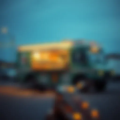 Culinary Creativity on Wheels A vibrant food truck serving gourmet dishes