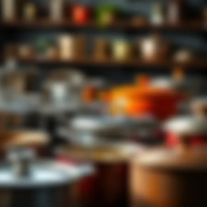 Diversity of Stock Pots for Culinary Creativity An array of stock pots in different sizes and materials