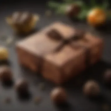 Elegant packaging of Godiva chocolate gifts