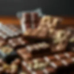 A variety of uncommon chocolate bars with unique flavors
