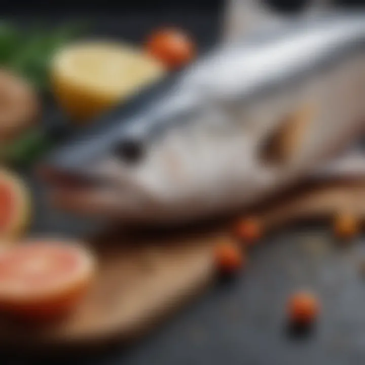 Nutritional breakdown of swordfish highlighting essential nutrients