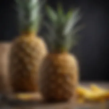 Common mistakes in pineapple cutting, highlighting uneven slices and waste