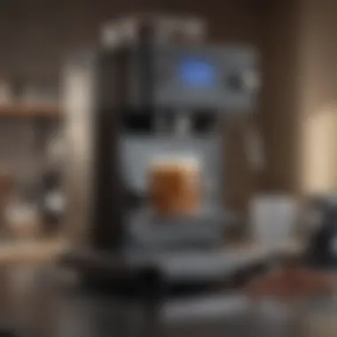 Elegantly designed five-star coffee maker showcasing advanced brewing technology