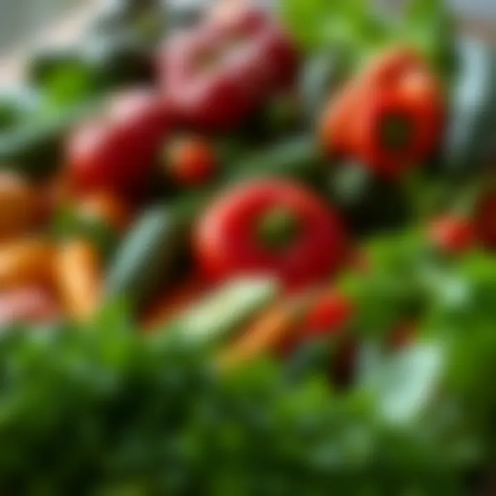 Health Benefits of Fresh Vegetables Fresh vegetables depicted in a vibrant display promoting health benefits