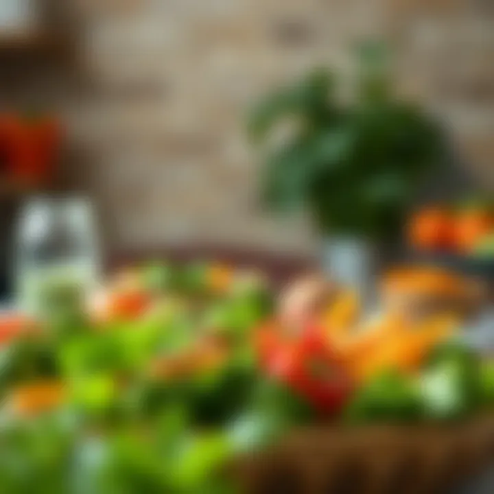 Strategic Meal Planning with Vegetables A well-organized meal plan featuring vegetables for diabetes management