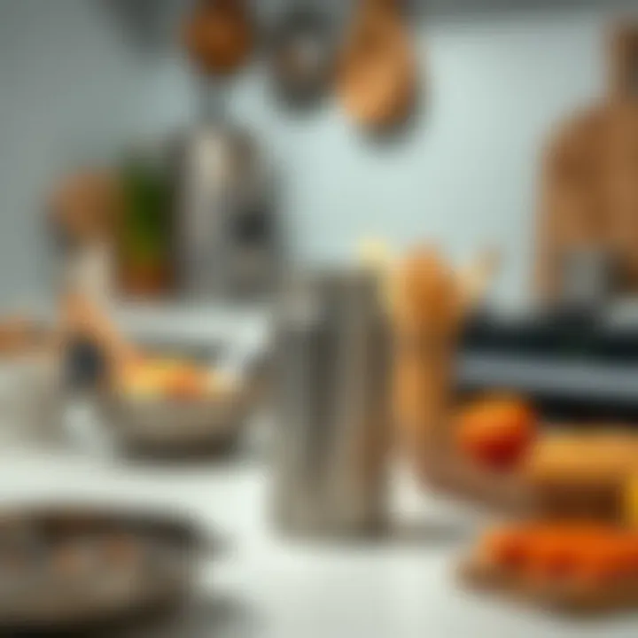 Thermos food jar in various practical kitchen settings