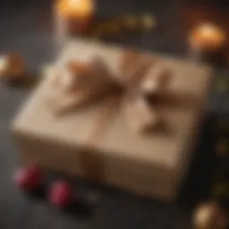 A beautifully wrapped gift box showcasing a thoughtful selection of items