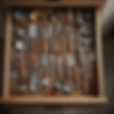 Essential Kitchen Utensils Practical utensils and tools organized in a drawer