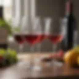 Elegant Tossware plastic wine glasses showcasing their design