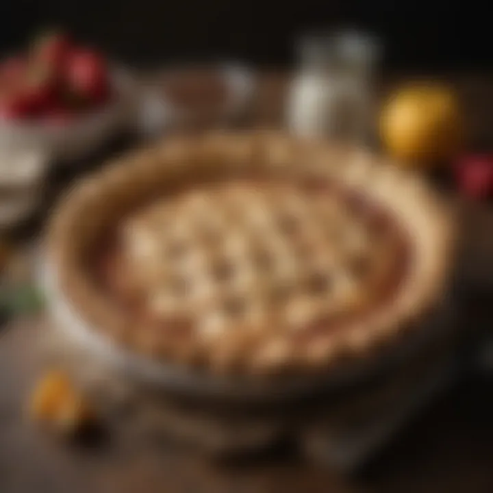 A perfectly baked pie crust, demonstrating the impact of using pie weights