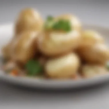 Balanced meal featuring white potatoes, highlighting their role in nutrition