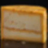 A close-up of Colby Jack cheese showcasing its marbled texture and vibrant color.