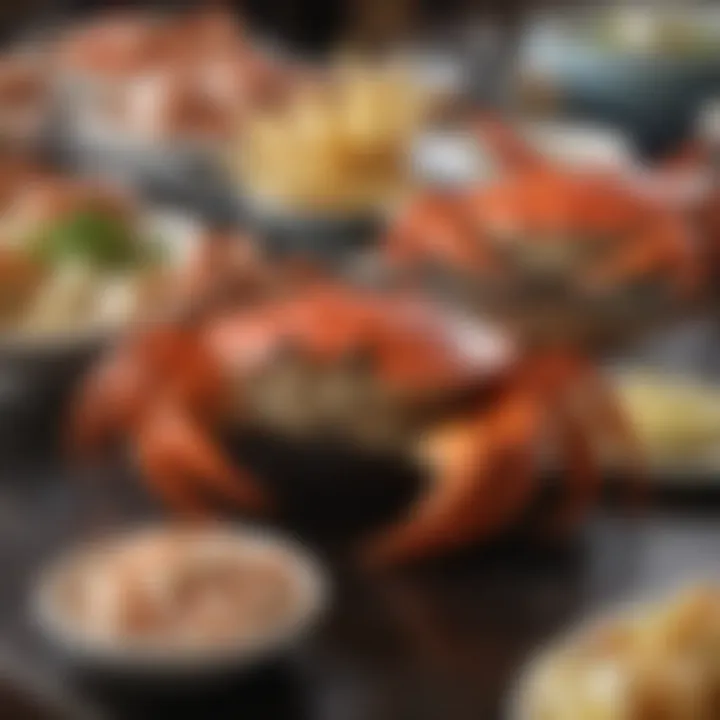 Comparison of crab prices among various seafood restaurants