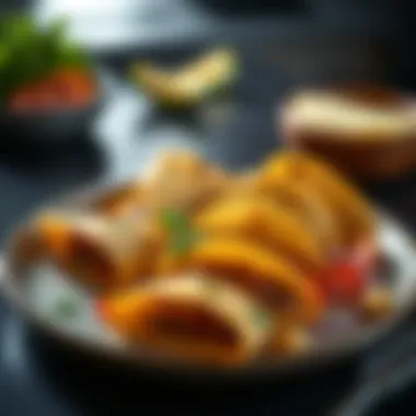 Artful Presentation of Gluten-Free Tortillas A beautifully plated gluten-free tortilla dish