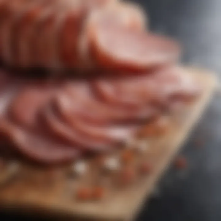 Cured meats showcasing flavor enhancements