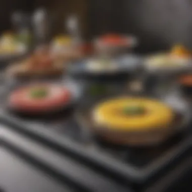 A side-by-side comparison of induction and electric cooktops highlighting their mechanisms.