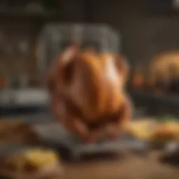 Turkey fryer rack showcasing its sturdy design