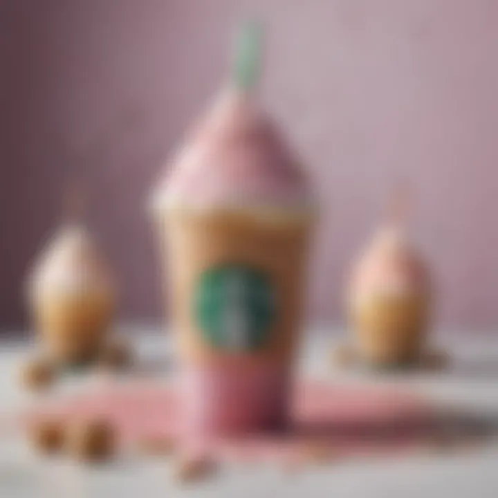 Artistic representation of the Unicorn Frappuccino impact on culture