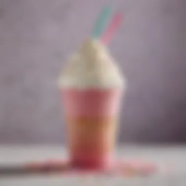 Vibrant Unicorn Frappuccino served in a whimsical cup