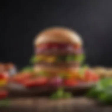 A vibrant array of colorful vegetables and legumes used for vegan burgers