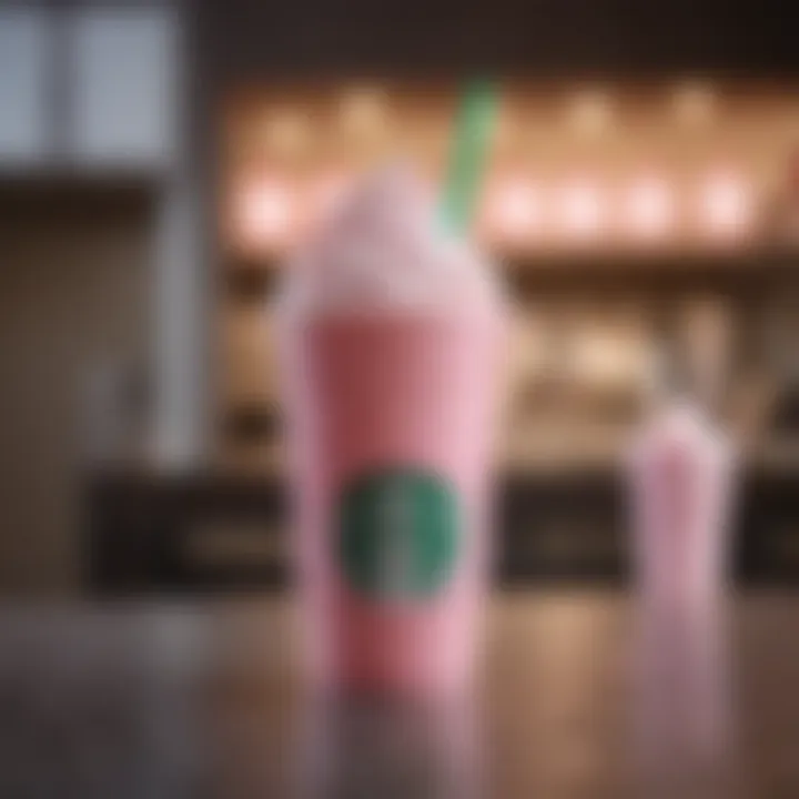 Social media posts showcasing the Venti Pink Drink in various settings