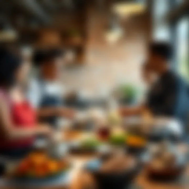 Participants enthusiastically engaging in a virtual cooking session