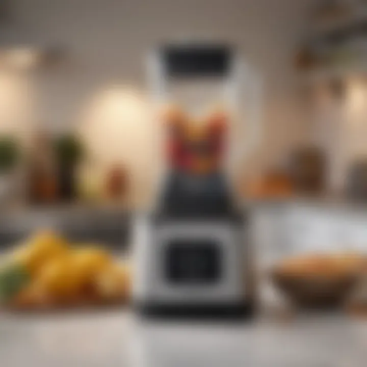 Close-up of a stylish blender with advanced features